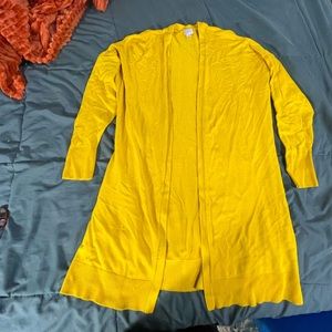 Bright Yellow Cardigan